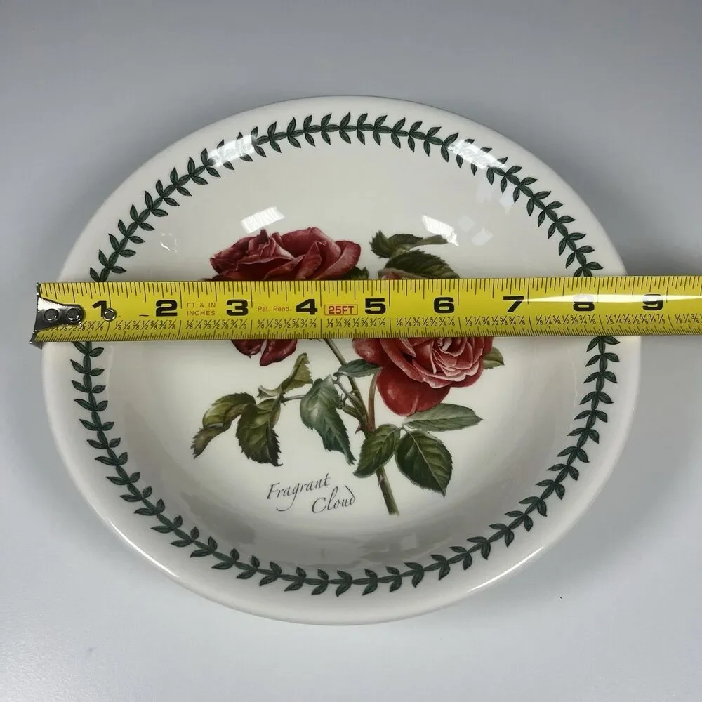 PORTMEIRION Botanic Roses FRAGRANT CLOUD 8.5”Soup/Pasta Bowl